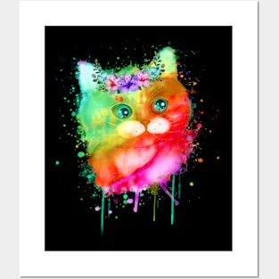 cats  love colors Posters and Art